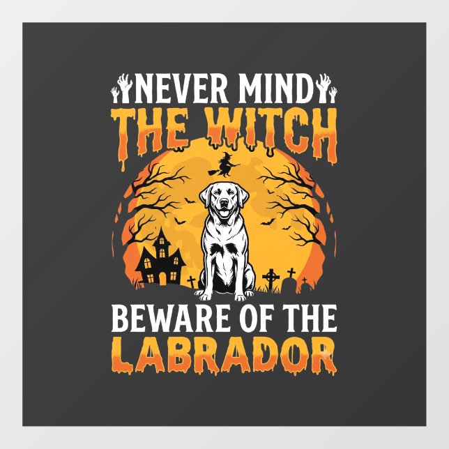 Halloween Labrador Beware of the Dog (Sheet)