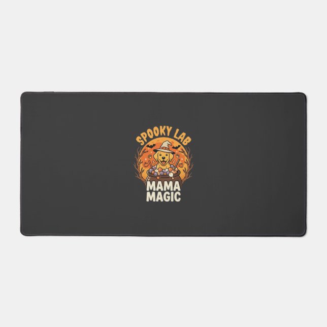 Halloween Labrador Mum Magic Desk Mat (Front)