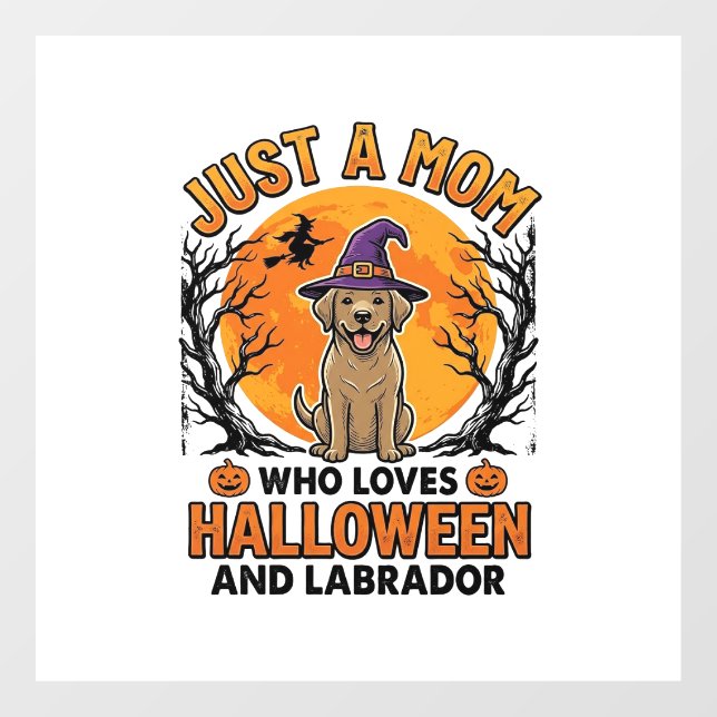 Halloween Labrador Mum Vintage Dog Design_1 (Sheet)