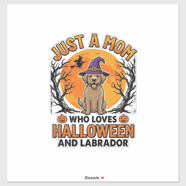 Halloween Labrador Mum Vintage Dog Design_1 (Sheet)