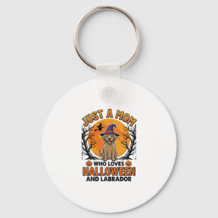 Halloween Labrador Mum Vintage Dog Design_1 Key Ring