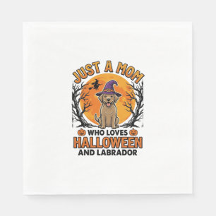 Halloween Labrador Mum Vintage Dog Design_1 Napkin