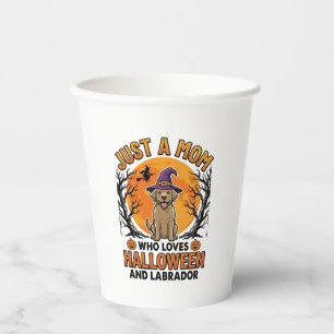 Halloween Labrador Mum Vintage Dog Design_1 Paper Cups