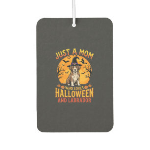 Halloween Labrador Mum Witch Dog Design_1 Car Air Freshener
