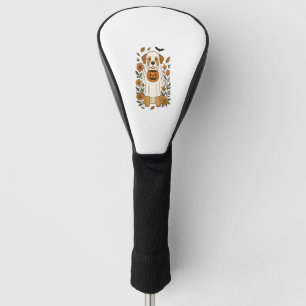 Halloween Labrador Retriever Flowers Golf Head Cover