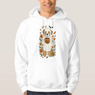 Halloween Labrador Retriever Flowers Hoodie