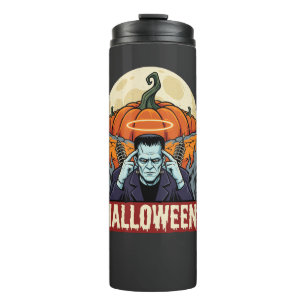 Halloween Labrador Retriever Witch Dog Vintage Vec Thermal Tumbler