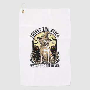 Halloween Labrador Witch Vintage Retriever Dog Des Golf Towel