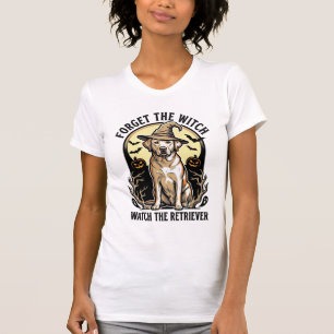 Halloween Labrador Witch Vintage Retriever Dog Des T-Shirt