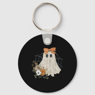 Halloween Lace Ghost Key Ring