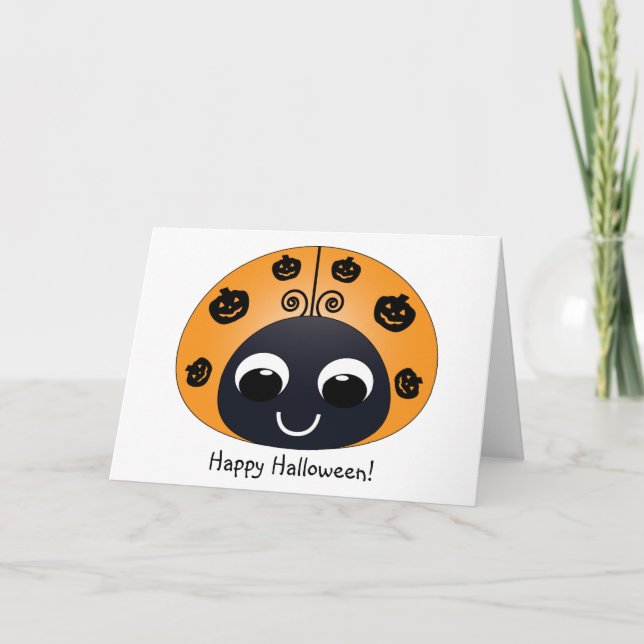 Halloween Ladybug Card (Front)