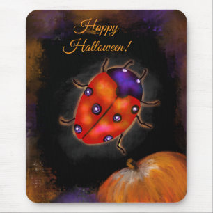Halloween Ladybug Mouse Pad
