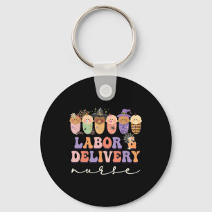 Halloween LandD Labour and Delivery Nurse Party Co Key Ring