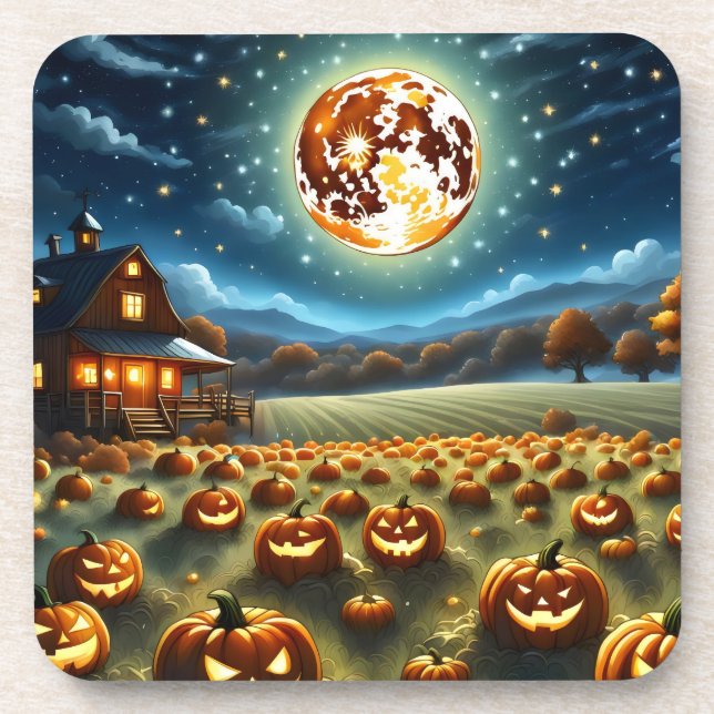 Halloween Landscape Coaster (Front)