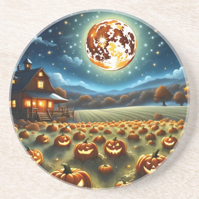 Halloween Landscape Coaster (Front)