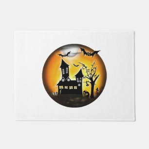 Halloween landscape doormat