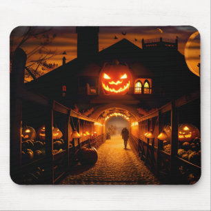 Halloween Landscape Five Mouse Pad