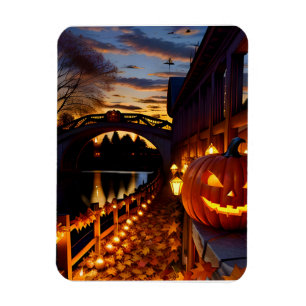 Halloween Landscape Four Magnet