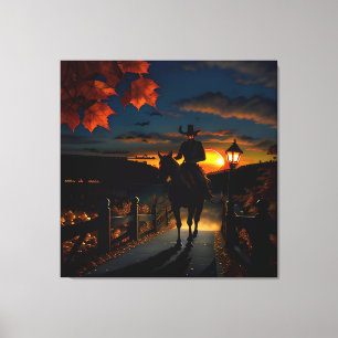 Halloween Landscape Seven Canvas Print