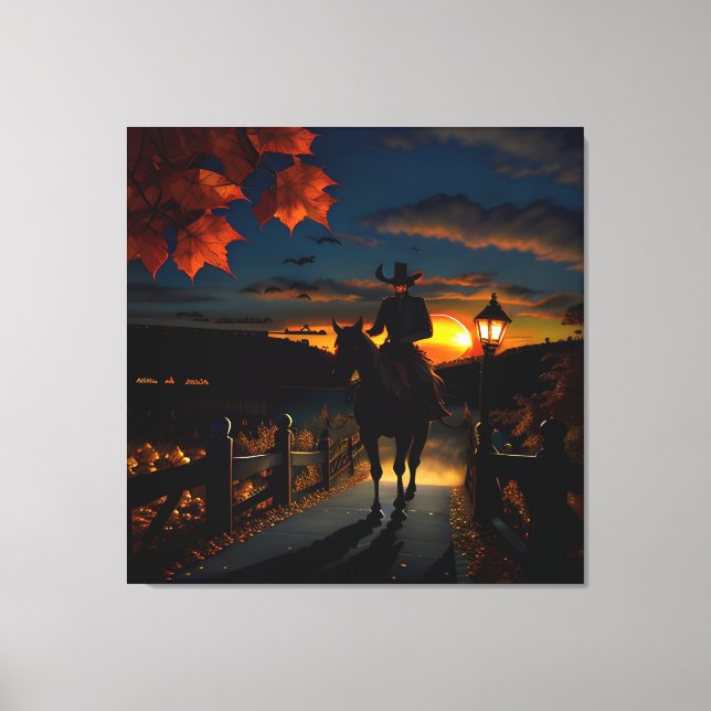 Halloween Landscape Seven Canvas Print (Front)