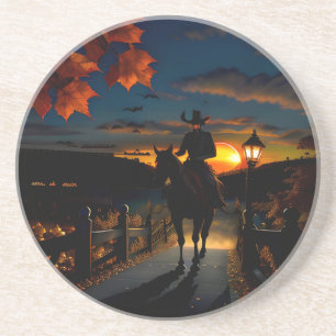 Halloween Landscape Seven Coaster