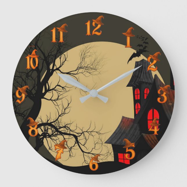 Halloween  large clock (Front)