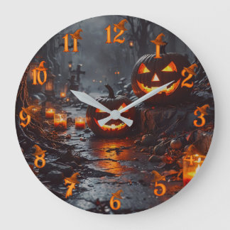 Halloween large clock