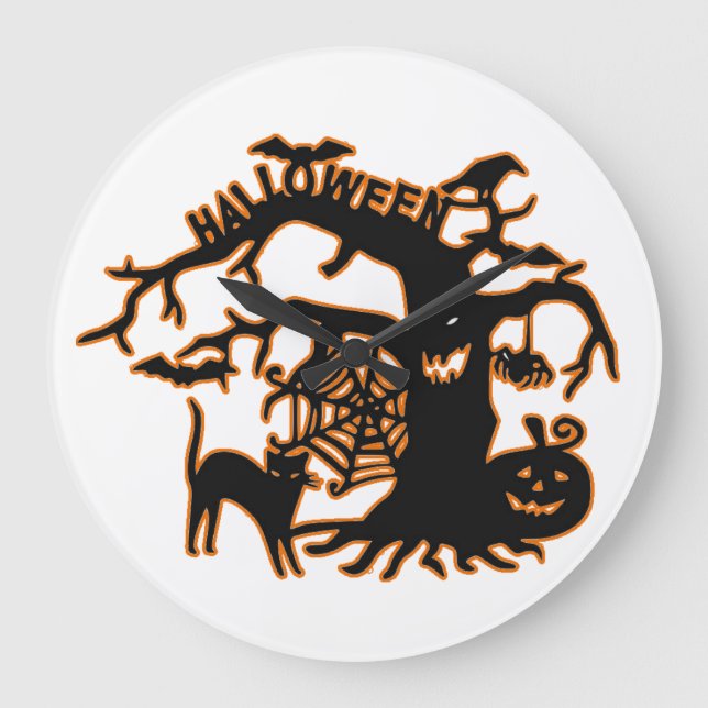 Halloween Large Clock (Front)