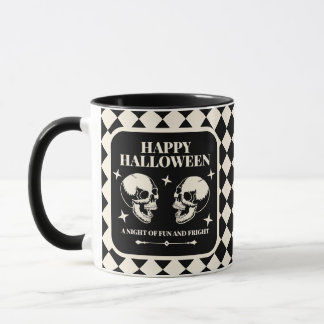 Halloween Laughing Skulls Fun and Fright Mug