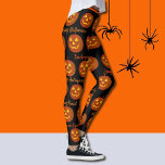 Halloween Leggings Jack-O-Lanterns Orange Pumpkins<br><div class="desc">All over happy Jack-O-Lanterns</div>