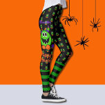Halloween Leggings Little Monsters Teacher's Pants<br><div class="desc">All over happy little Halloween monsters,  leggings</div>