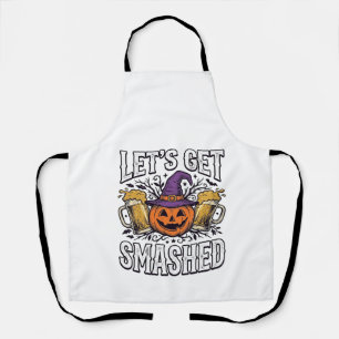 Halloween Let’s Get Smashed Pumpkin Beer Apron