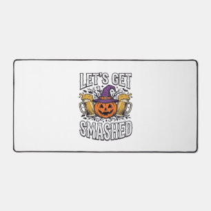 Halloween Let’s Get Smashed Pumpkin Beer Desk Mat