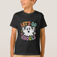Halloween Let's Go Ghouls Ghost Retro Costume