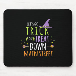 Halloween Lets Go Trick Or Treat Mouse Pad