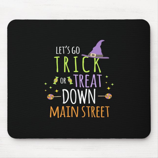 Halloween Lets Go Trick Or Treat Mouse Pad (Front)