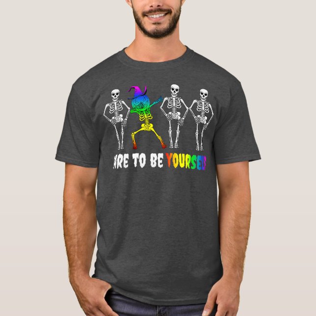 Halloween LGBT Pride Costume  Dare To Be Gay T-Shirt (Front)