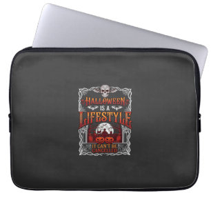 Halloween Lifestyle Bat Skull Graveyard Pumpkins F Laptop Sleeve