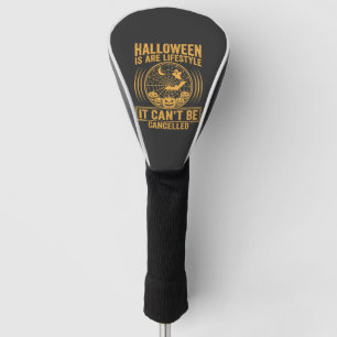 Halloween Lifestyle Bat Spider Web Design_1 Golf Head Cover