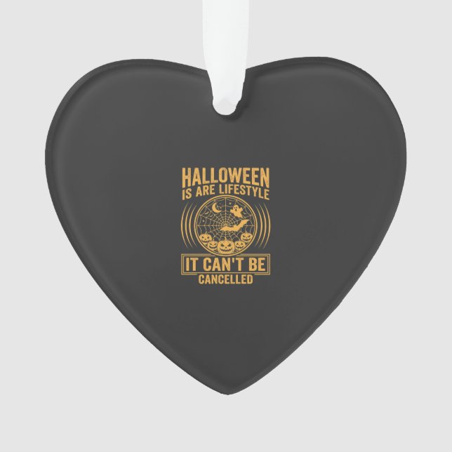 Halloween Lifestyle Bat Spider Web Design_1 Ornament (Front)