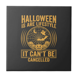 Halloween Lifestyle Bat Spider Web Design_1 Tile