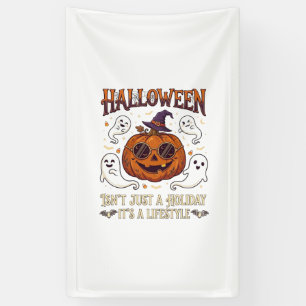 Halloween Lifestyle Pumpkin Sunglasses Witch Hat G Banner
