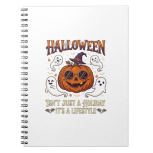 Halloween Lifestyle Pumpkin Sunglasses Witch Hat G Notebook