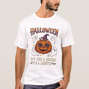 Halloween Lifestyle Pumpkin Sunglasses Witch Hat G T-Shirt