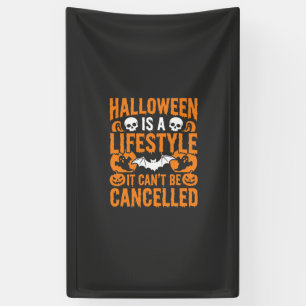 Halloween Lifestyle Spooky Bat Pumpkin Design Banner