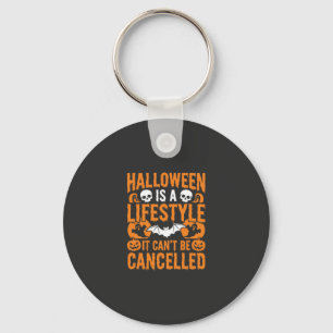 Halloween Lifestyle Spooky Bat Pumpkin Design Key Ring