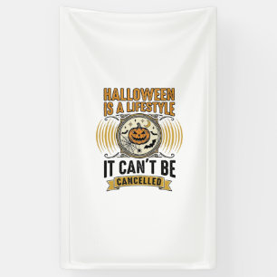 Halloween Lifestyle Vintage Pumpkin Typography Des Banner