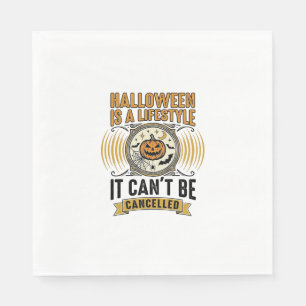 Halloween Lifestyle Vintage Pumpkin Typography Des Napkin