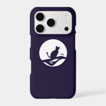 Halloween Line Art Phone Case - Purple & Black