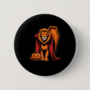 Halloween Lion Coffin Lions 6 Cm Round Badge
